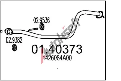 MTS Vfukov trubka MTS 01.40373, 01.40373