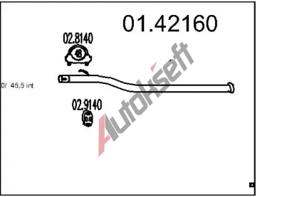 MTS Vfukov trubka MTS 01.42160, 01.42160