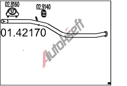 MTS Vfukov trubka MTS 01.42170, 01.42170
