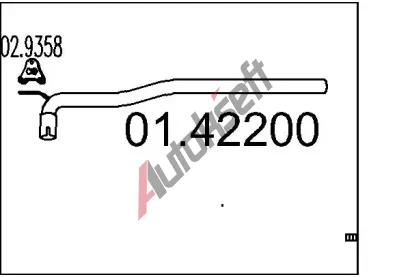 MTS Vfukov trubka MTS 01.42200, 01.42200