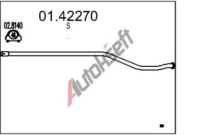 MTS Vfukov trubka MTS 01.42270, 01.42270