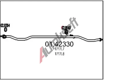 MTS Vfukov trubka MTS 01.42330, 01.42330