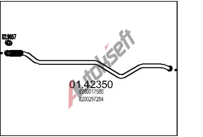 MTS Vfukov trubka MTS 01.42350, 01.42350