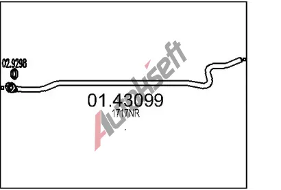 MTS Vfukov trubka MTS 01.43099, 01.43099