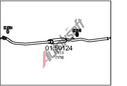 MTS Stedn tlumi vfuku MTS 01.50124, 01.50124