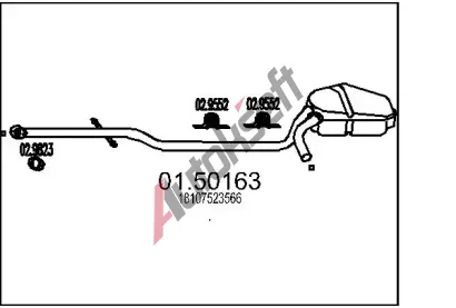 MTS St�edn� tlumi� v�fuku MTS 01.50163, 01.50163