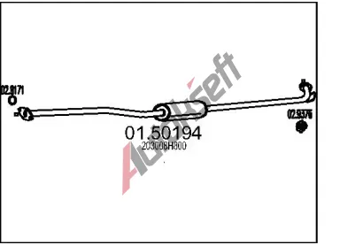 MTS Stedn tlumi vfuku MTS 01.50194, 01.50194