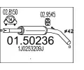 Stedn tlumi vfuku MTS ‐ MTS 01.50236