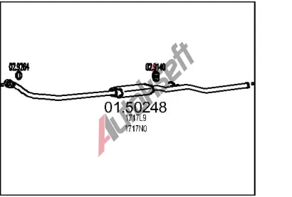 MTS Stedn tlumi vfuku MTS 01.50248, 01.50248