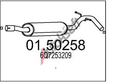 MTS St�edn� tlumi� v�fuku MTS 01.50258, 01.50258