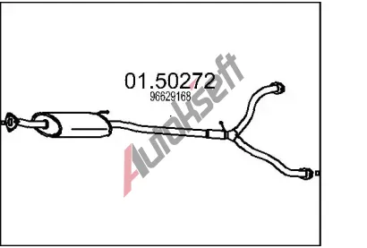 MTS Stedn tlumi vfuku MTS 01.50272, 01.50272