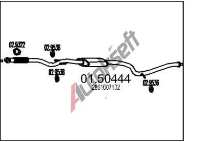 MTS Stedn tlumi vfuku MTS 01.50444, 01.50444
