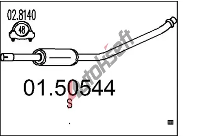 MTS Stedn tlumi vfuku MTS 01.50544, 01.50544