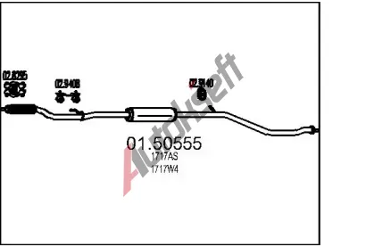 MTS Stedn tlumi vfuku MTS 01.50555, 01.50555