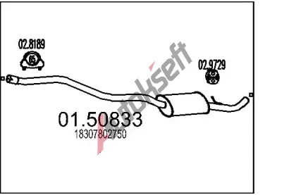 MTS St�edn� tlumi� v�fuku MTS 01.50833, 01.50833