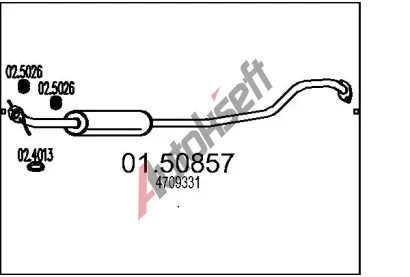 MTS St�edn� tlumi� v�fuku MTS 01.50857, 01.50857