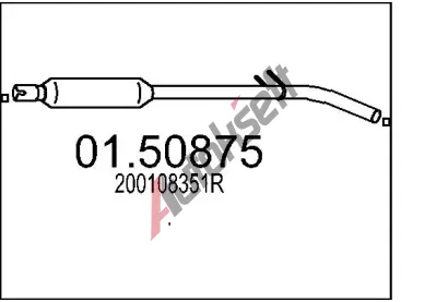 MTS Stedn tlumi vfuku MTS 01.50875, 01.50875