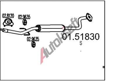 MTS St�edn� tlumi� v�fuku MTS 01.51830, 01.51830