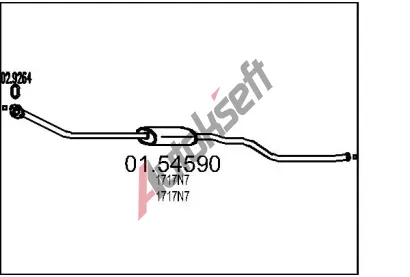 MTS Stedn tlumi vfuku MTS 01.54590, 01.54590