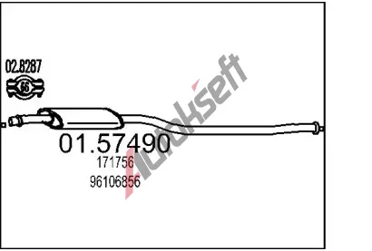 MTS Stedn tlumi vfuku MTS 01.57490, 01.57490