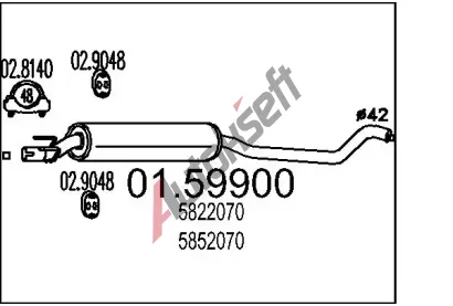 MTS St�edn� tlumi� v�fuku MTS 01.59900, 01.59900