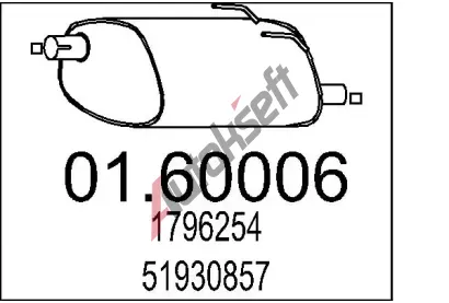 MTS Zadn� tlumi� v�fuku MTS 01.60006, 01.60006