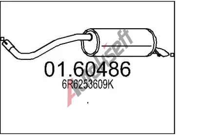 MTS Zadn tlumi vfuku MTS 01.60486, 01.60486