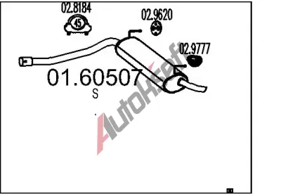 MTS Zadn� tlumi� v�fuku MTS 01.60507, 01.60507
