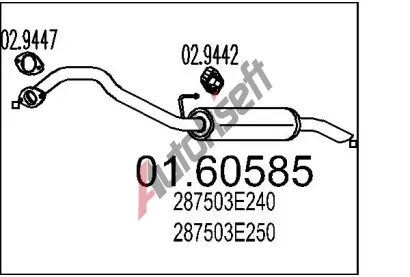 MTS Zadn tlumi vfuku MTS 01.60585, 01.60585