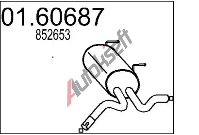 MTS Zadn tlumi vfuku MTS 01.60687, 01.60687