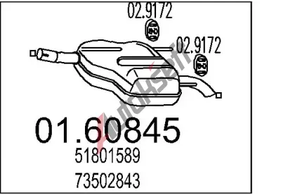 MTS Zadn tlumi vfuku MTS 01.60845, 01.60845