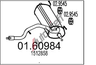 MTS Zadn tlumi vfuku MTS 01.60984, 01.60984