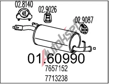 MTS Zadn tlumi vfuku MTS 01.60990, 01.60990