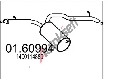 MTS Zadn tlumi vfuku MTS 01.60994, 01.60994