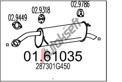 MTS Zadn� tlumi� v�fuku MTS 01.61035, 01.61035