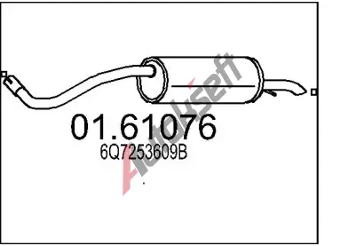 MTS Zadn� tlumi� v�fuku MTS 01.61076, 01.61076
