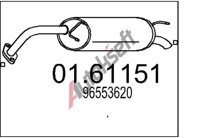 MTS Zadn tlumi vfuku MTS 01.61151, 01.61151