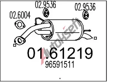 MTS Zadn� tlumi� v�fuku MTS 01.61219, 01.61219