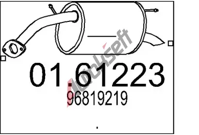 MTS Zadn� tlumi� v�fuku MTS 01.61223, 01.61223