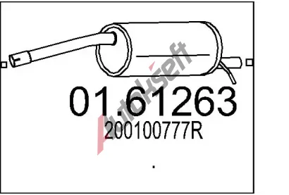 MTS Zadn tlumi vfuku MTS 01.61263, 01.61263