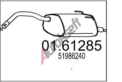 MTS Zadn� tlumi� v�fuku MTS 01.61285, 01.61285