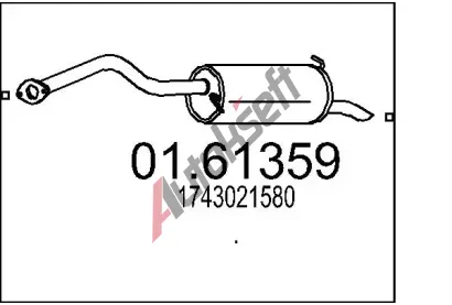 MTS Zadn tlumi vfuku MTS 01.61359, 01.61359