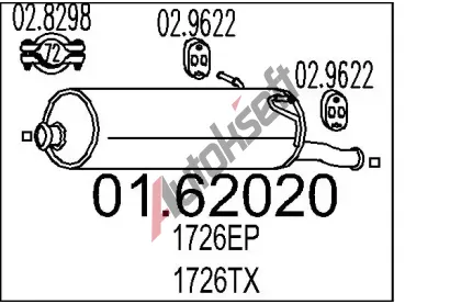 MTS Zadn tlumi vfuku MTS 01.62020, 01.62020