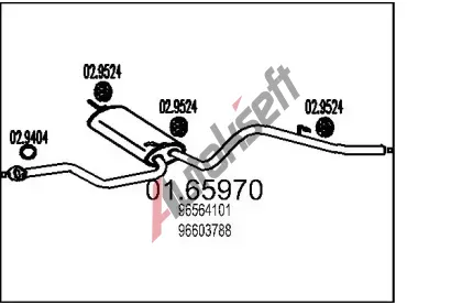 MTS Zadn tlumi vfuku MTS 01.65970, 01.65970