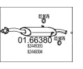 Zadní tlumič výfuku MTS ‐ MTS 01.66380  Zadní tlumič výfuku MTS ‐ MTS 01.66380