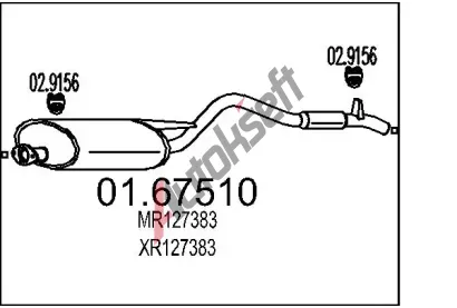 MTS Zadn tlumi vfuku MTS 01.67510, 01.67510