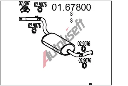 MTS Zadn tlumi vfuku MTS 01.67800, 01.67800