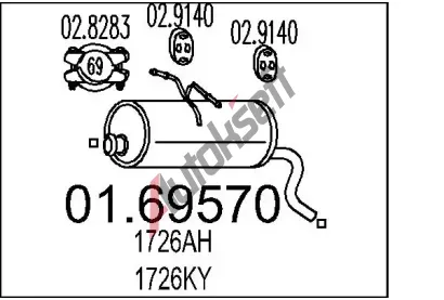 MTS Zadn tlumi vfuku MTS 01.69570, 01.69570