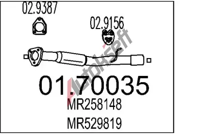MTS Vfukov trubka MTS 01.70035, 01.70035