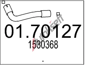MTS Výfuková trubka MTS 01.70127, 01.70127  MTS Výfuková trubka MTS 01.70127, 01.70127